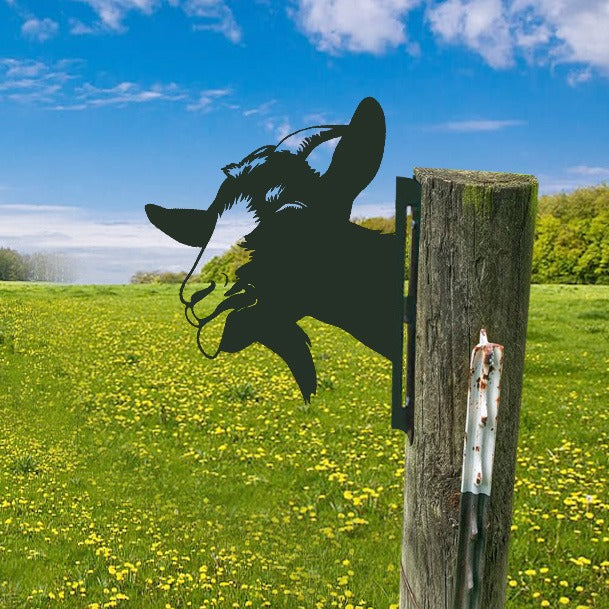 Outdoor Garden Farm Peeping Goat Metal Artwork Indoor Decoration | Stornfield