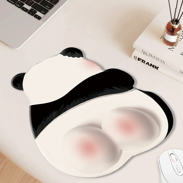Cute Cartoon Panda-Themed Mouse Pad