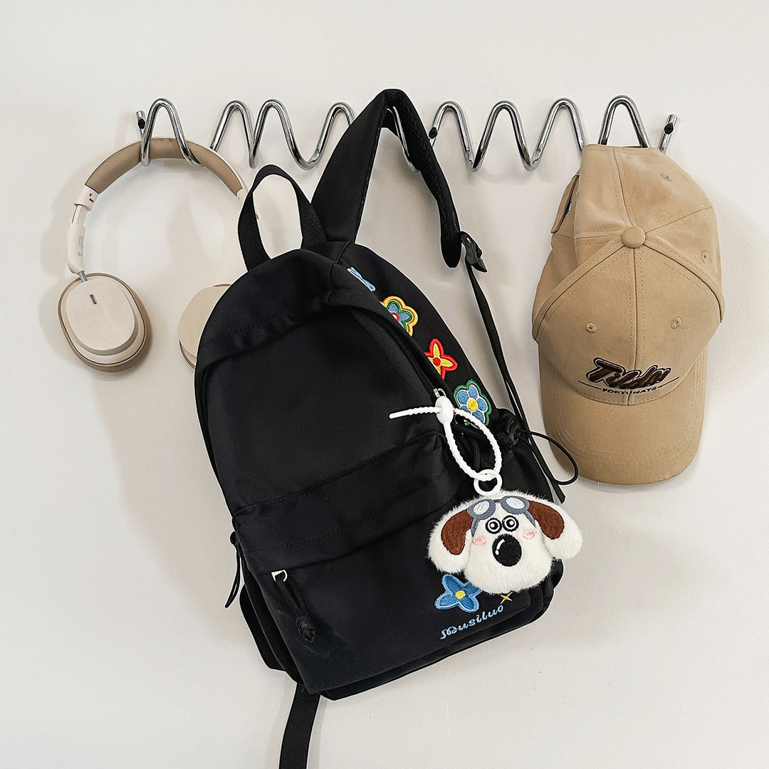 Casual Floral-Embroidered Backpack Stornfield