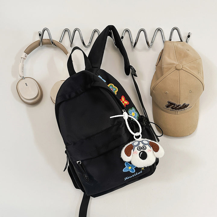 Casual Floral-Embroidered Backpack Stornfield