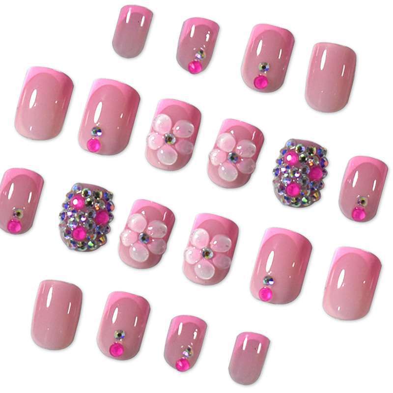 Decorative 3D Floral Press-On Nail Art Stornfield