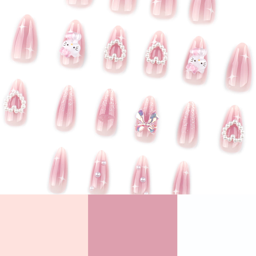 Artificial nail art with playful designs and 3D elements Stornfield
