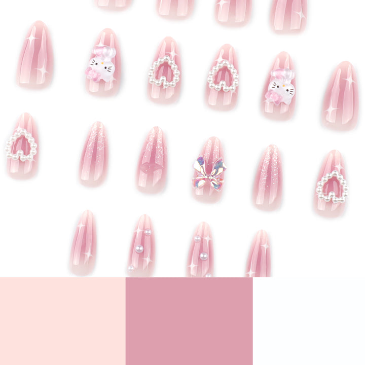 Artificial nail art with playful designs and 3D elements Stornfield