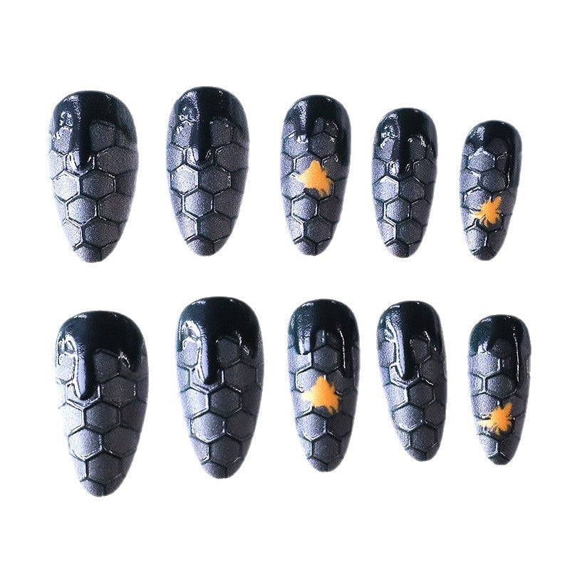 Artistic Hexagonal Nail Art Extensions Stornfield