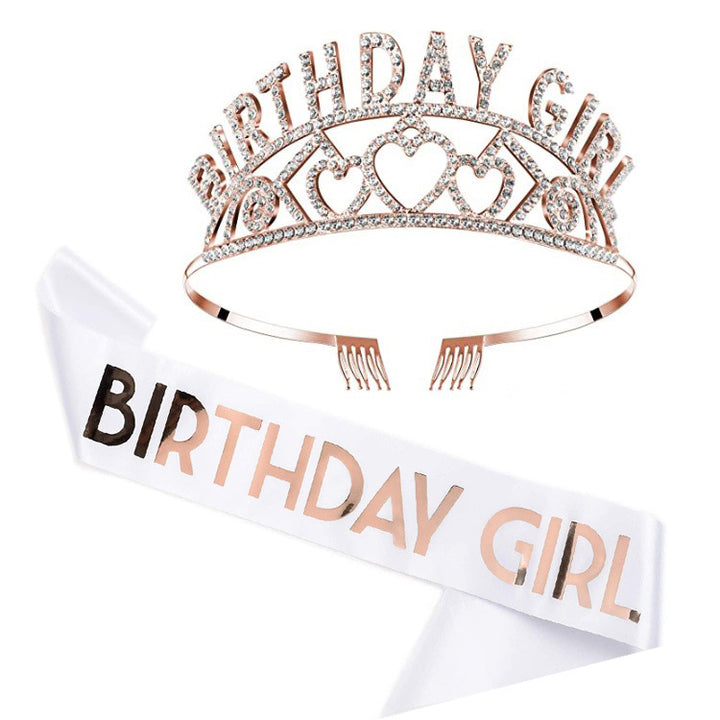 Women's Sparkling Tiara and Sash Set Stornfield