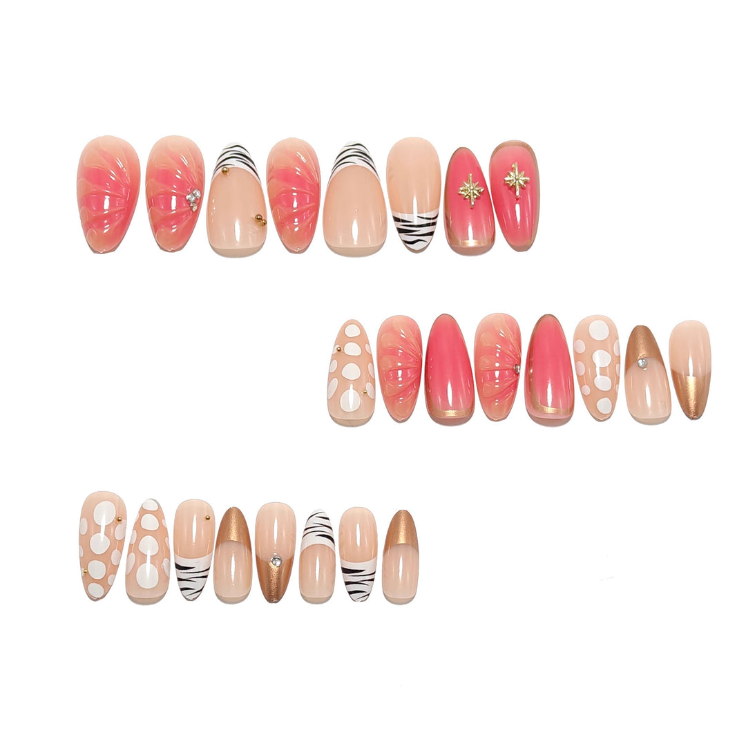 Artificial nails with luxurious decorations and elegant design Stornfield