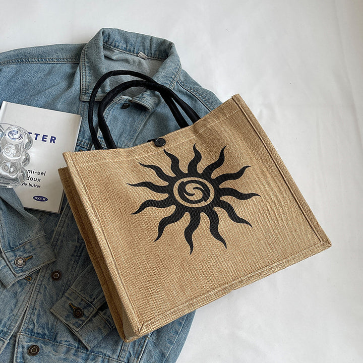 Eco-Friendly Jute Shopping Tote Bag