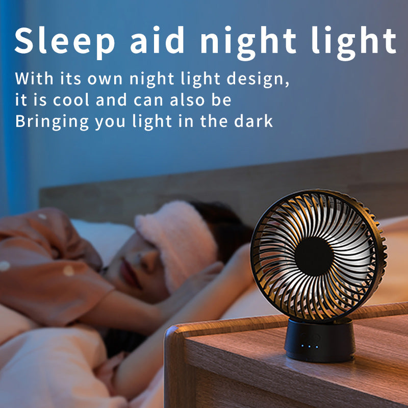 Unisex nan portable rechargeable desk fan with flexible tripod legs and quiet brushless motor Stornfield