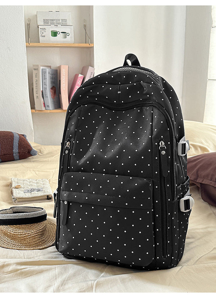 Stylish Polka Dot Pattern Backpack Stornfield
