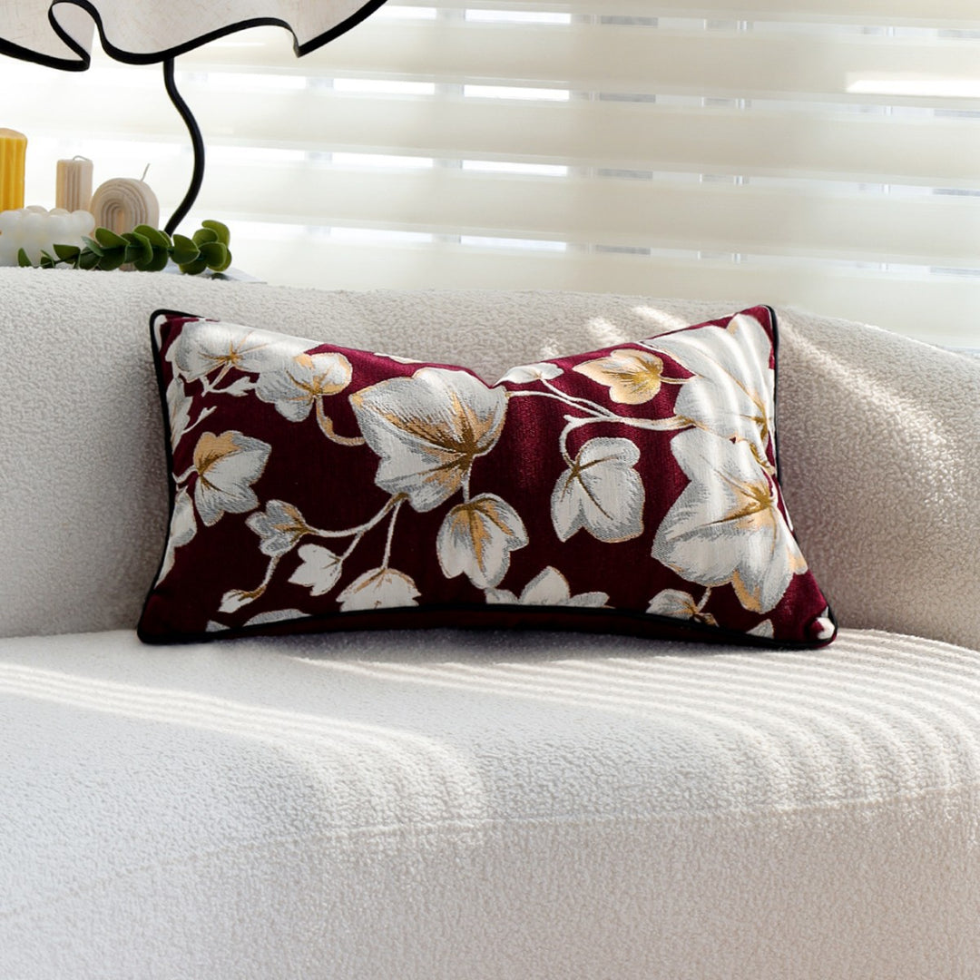 Decorative pillow with floral design