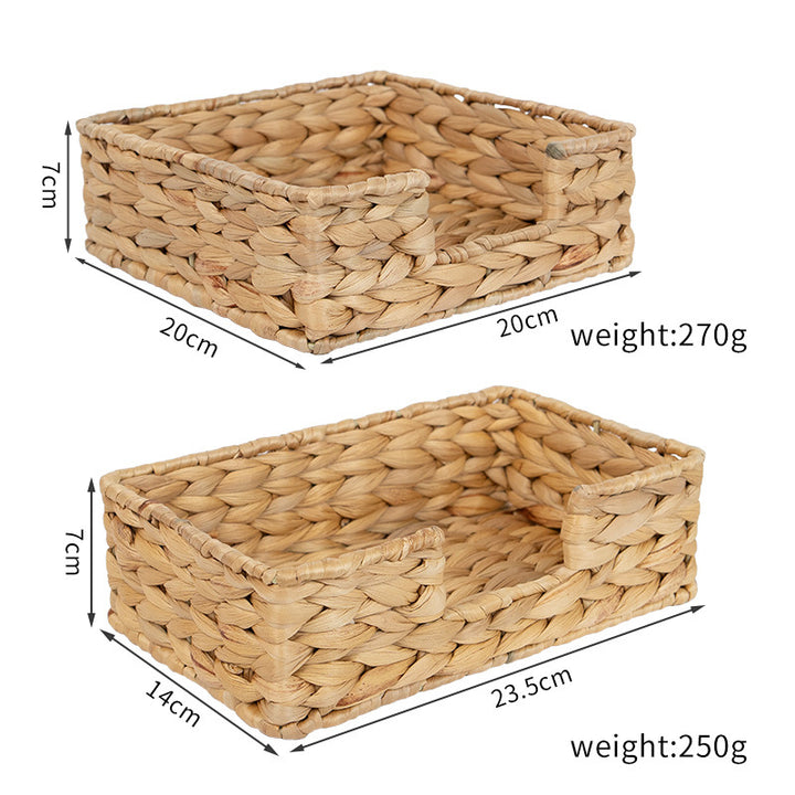 Handcrafted Natural Wicker Organizer Stornfield