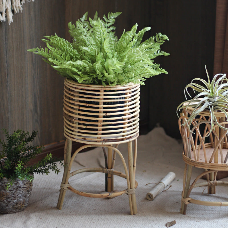 Rattan plant stand with modern design Stornfield