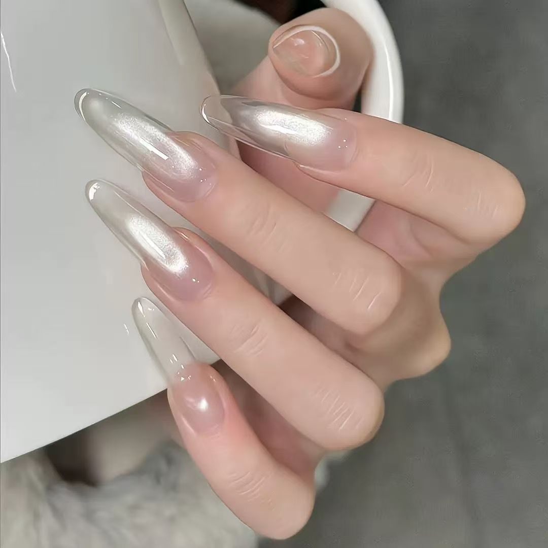 Artistic Floral Press-On Nail Set Stornfield