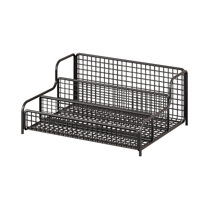 Space-Saving Under-Bed Metal Shoe Drawer Organizer with Pull-Out Wire Grid