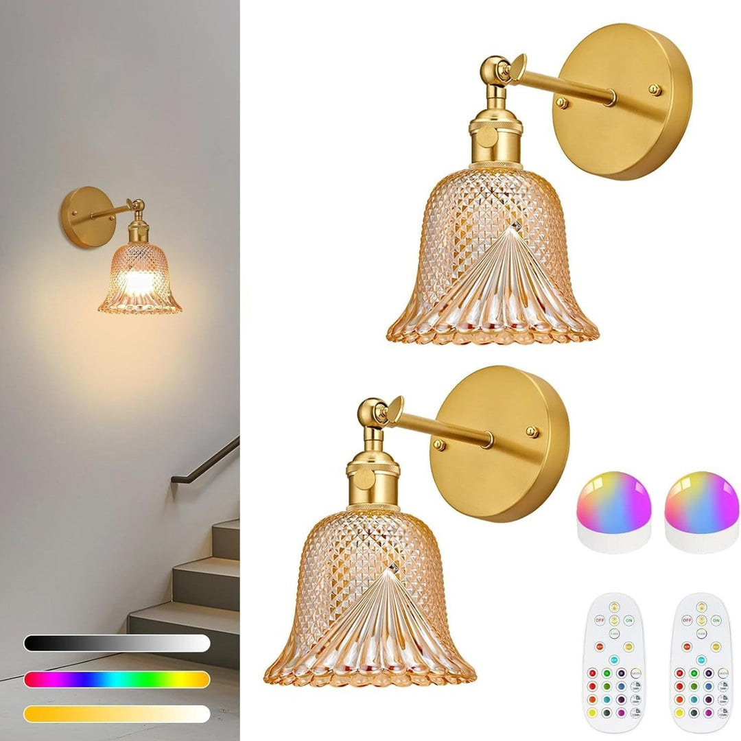 Crystal Glass Wall Sconce