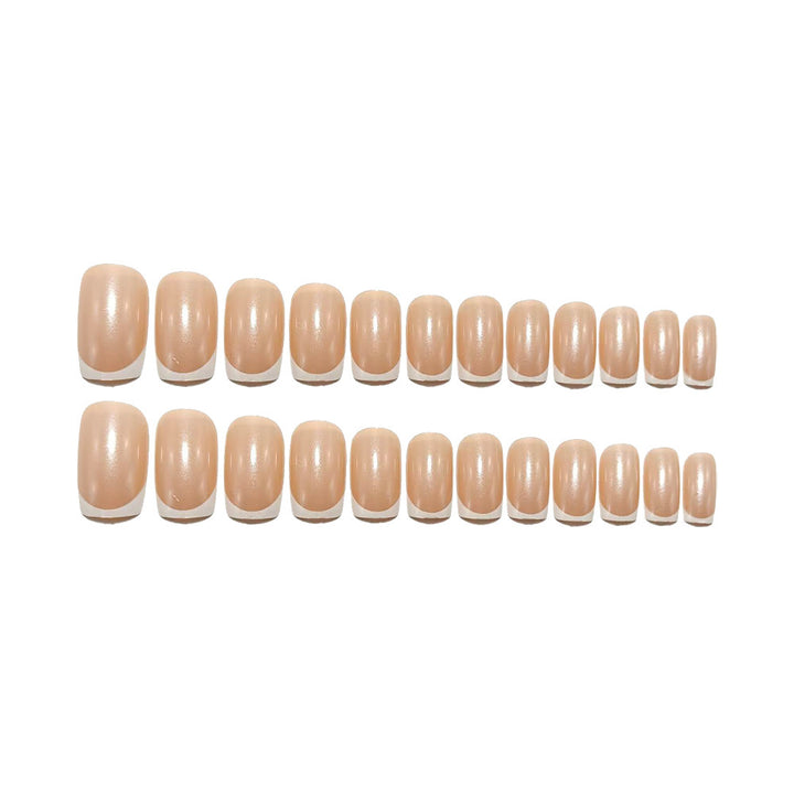 Artificial nails with elegant French tip design Stornfield