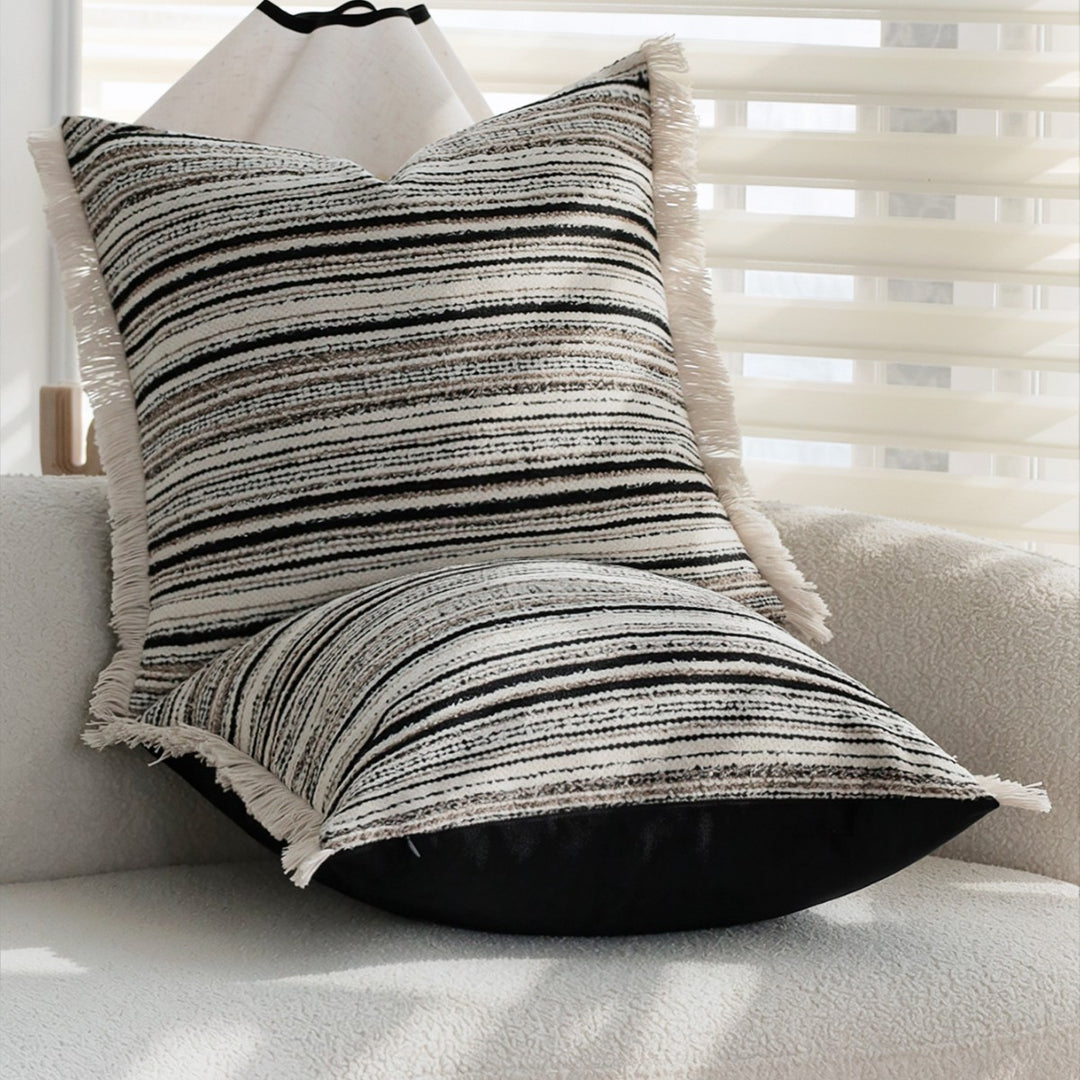Structured Fringe Cushion by