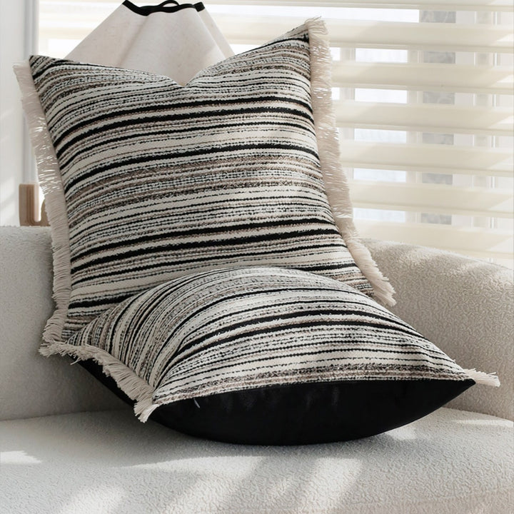 Structured Fringe Cushion by