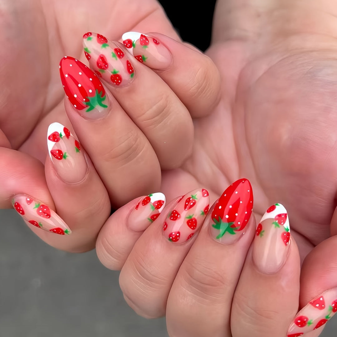 Floral Art Acrylic Nail Set Stornfield
