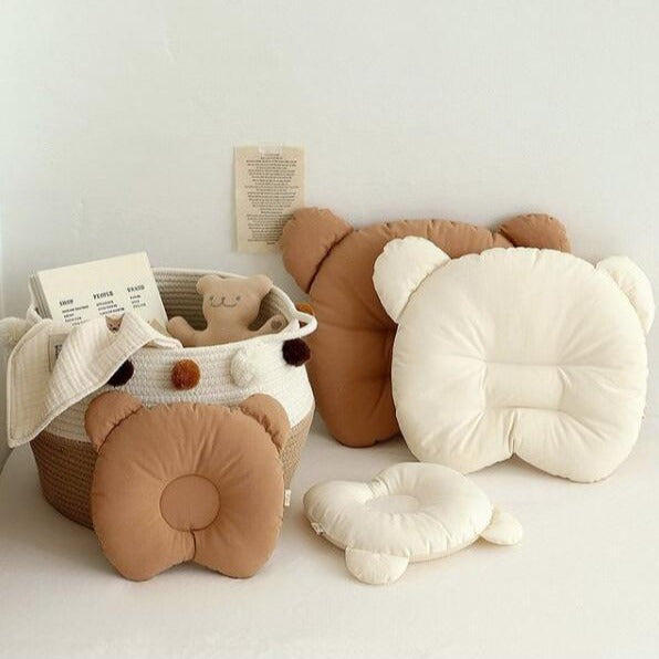 Infant Ergonomic Head-Shaping Cushion Pillow with Bear Ears