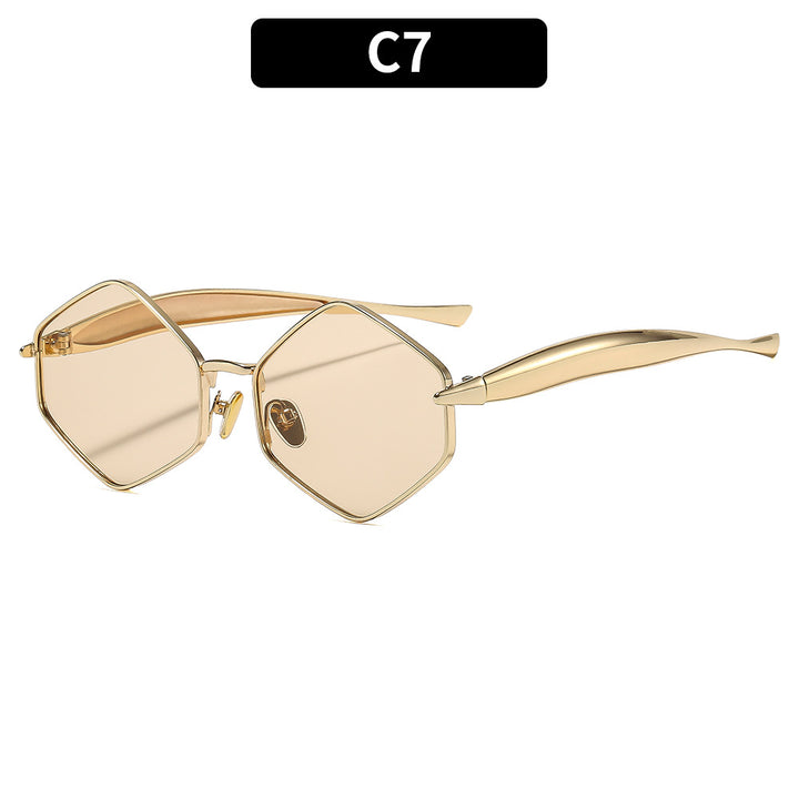 Contemporary Hexagonal Sunglasses