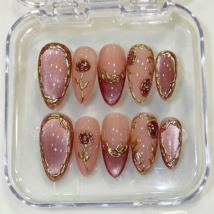 Artistic Press-On Nail Set