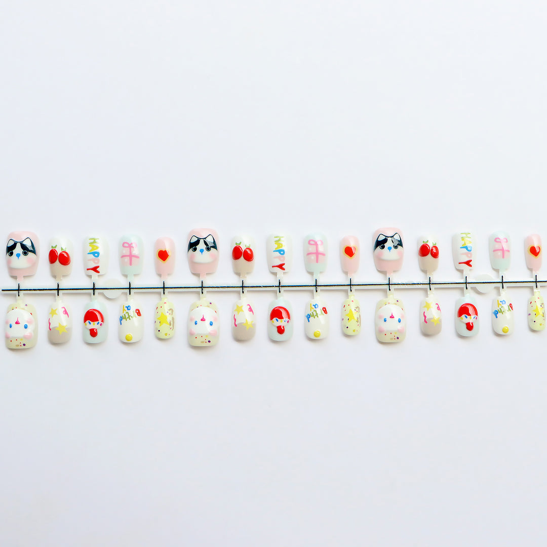 Creative Cartoon Themed Press-On Nails Stornfield