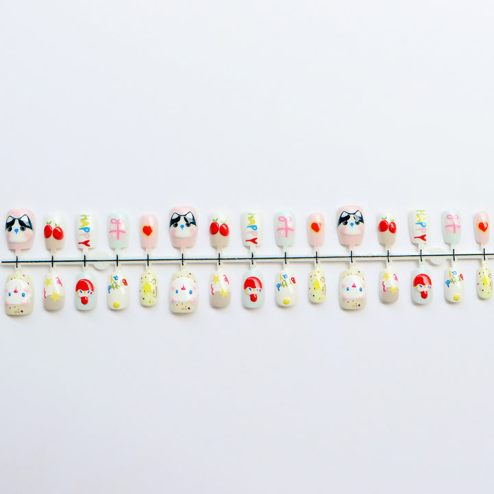 Creative Cartoon Themed Press-On Nails Stornfield