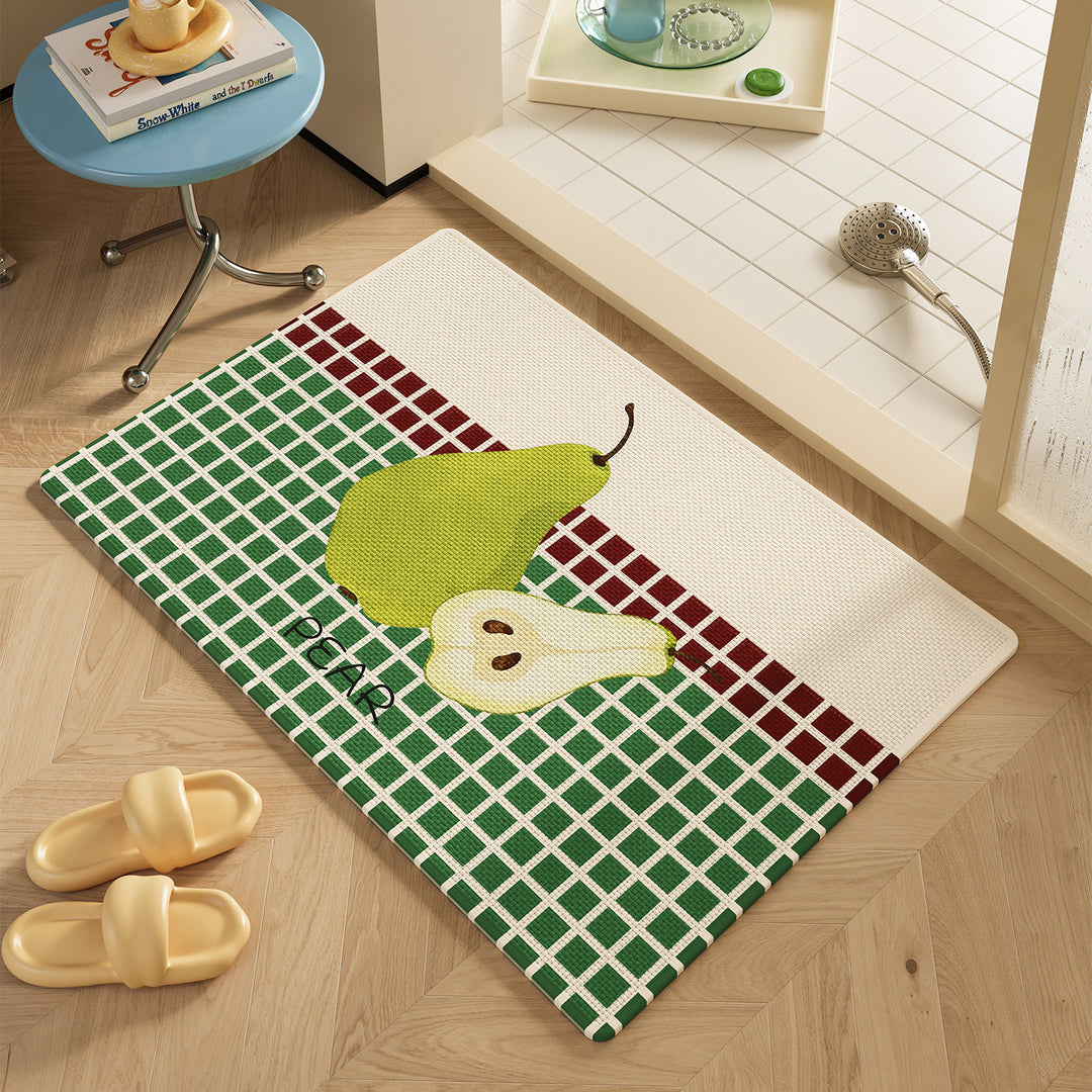 Cute Bunny-Themed Decorative Floor Mat