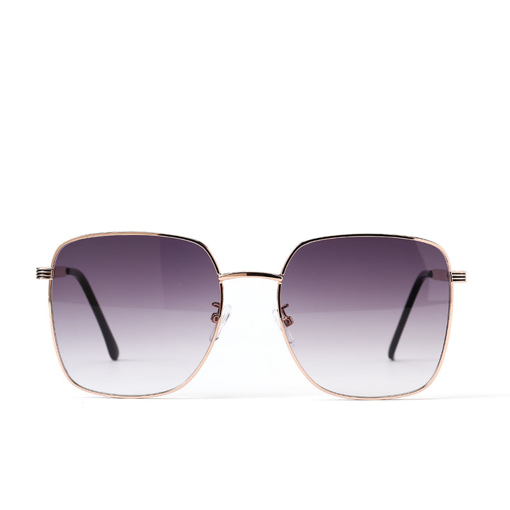 Women's square sunglasses with elegant metal frame and mirrored lenses Stornfield