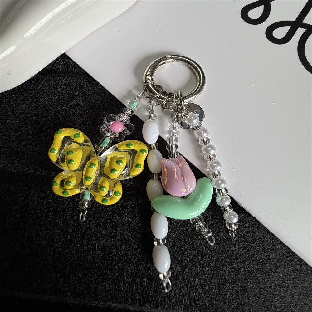 Decorative Flower Charm Keychain Stornfield