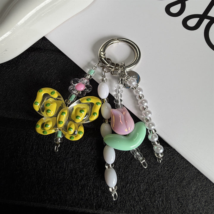 Decorative Flower Charm Keychain Stornfield