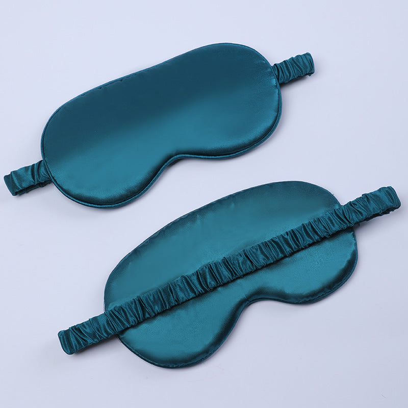 Women's nano silk sleep mask with padded eye area, adjustable elastic band, and storage pouch Stornfield