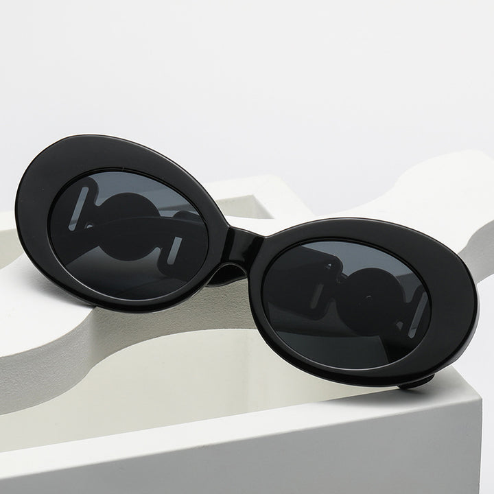 Ladies fashionable sunglasses with striking golden accents Stornfield