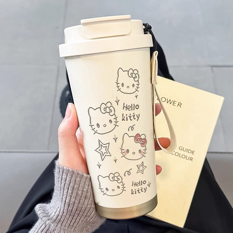 Ladies' insulated cup with funny animal motif and practical carrying handle Stornfield