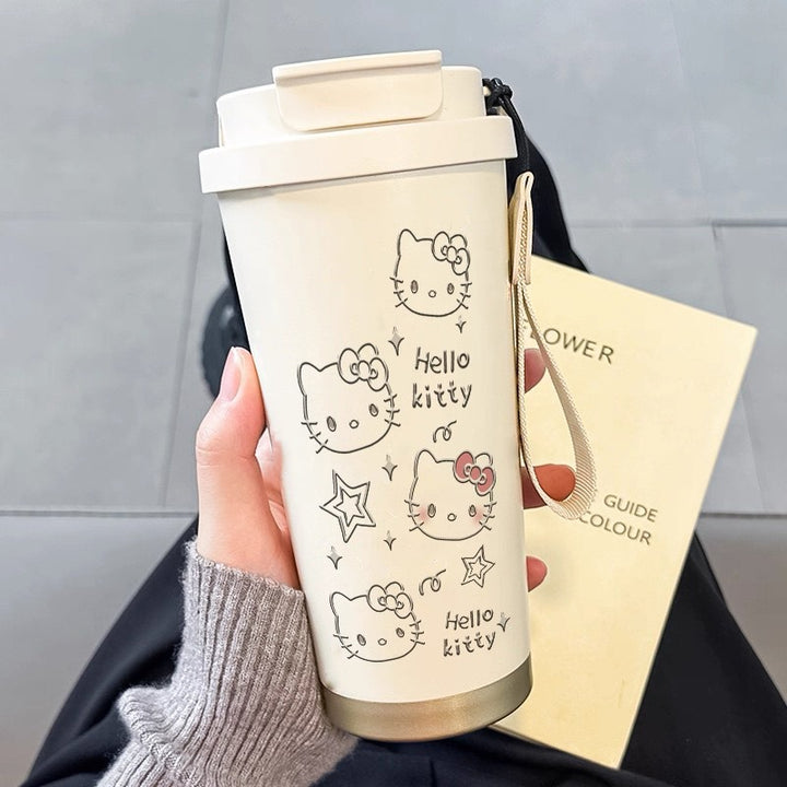 Ladies' insulated cup with funny animal motif and practical carrying handle Stornfield