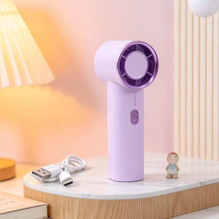 Women's Portable Handheld Fan with USB Charging Function and Flexible Design Stornfield