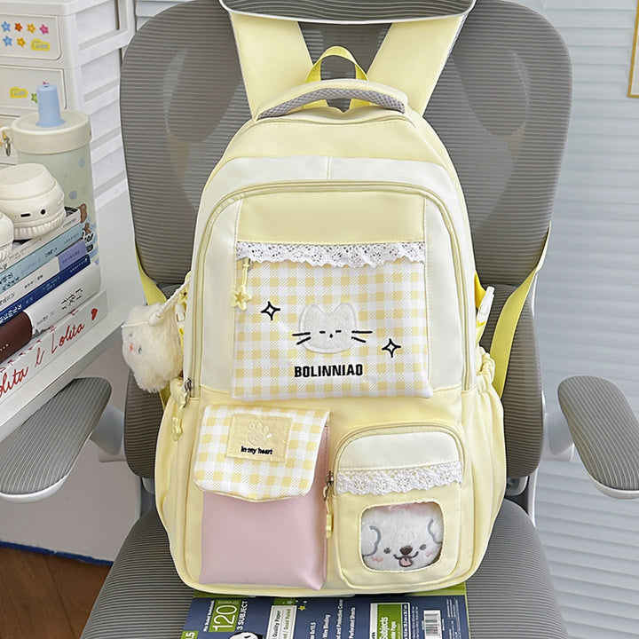 Cute Cartoon Cat-Themed Backpack Stornfield