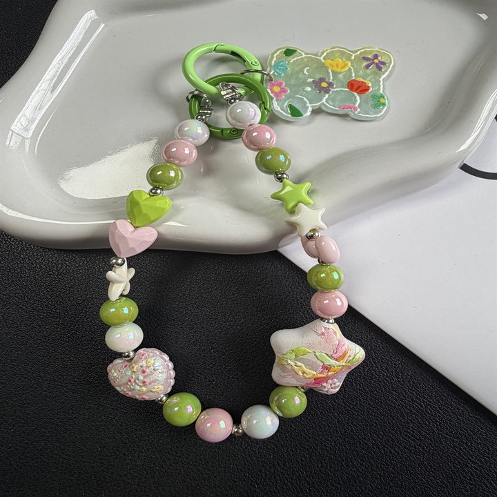 Decorative Beaded Charm Keychain Stornfield 1790135826