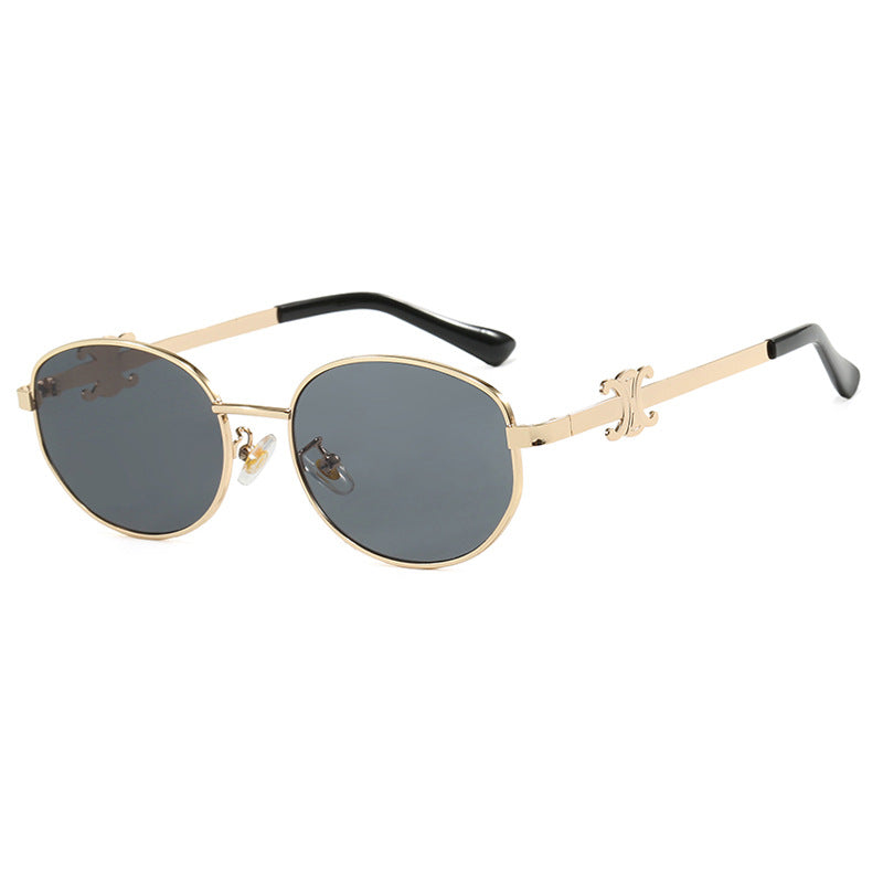 Women's stylish designer sunglasses with elegant metal frame Stornfield