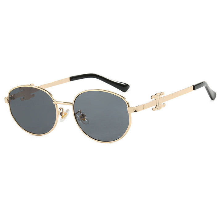 Women's stylish designer sunglasses with elegant metal frame Stornfield