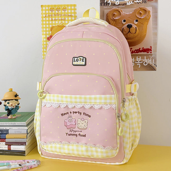 Fun-Themed Multi-Pocket Backpack Stornfield