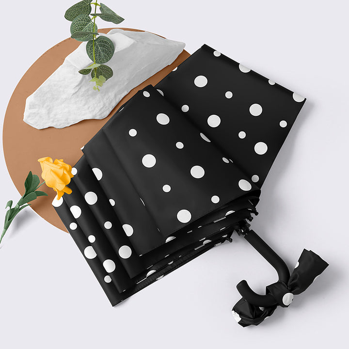 Women's Foldable Umbrella with Elegant Heart Design Stornfield