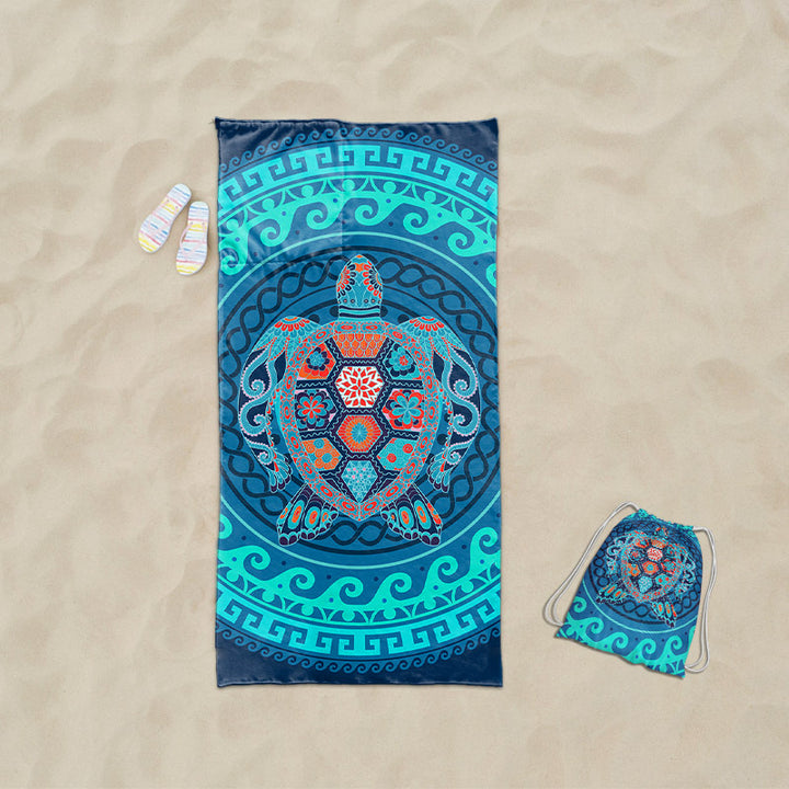 Beach towel with exclusive sea turtle motif Stornfield