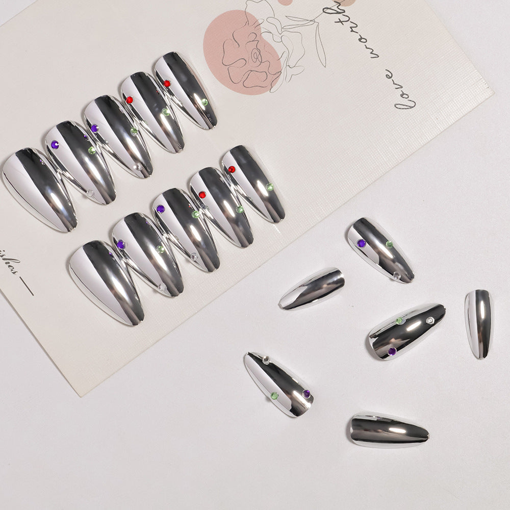 Glamorous Metallic Press-On Nail Set Stornfield
