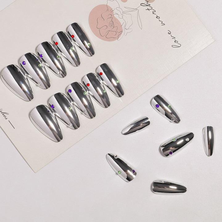 Glamorous Metallic Press-On Nail Set Stornfield