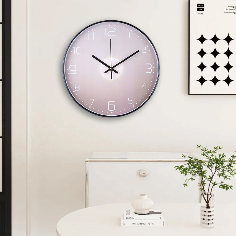 Wall clock with elegant leaf pattern Stornfield