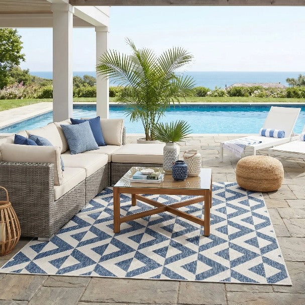Geometric Design Outdoor Area Rug