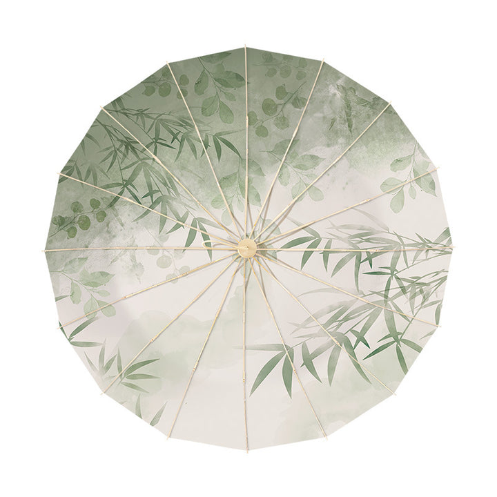 Ladies elegant folding umbrella with artistic floral pattern Stornfield