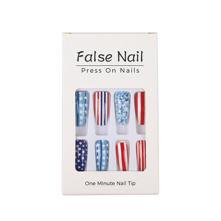 Artificial nails with patriotic designs Stornfield